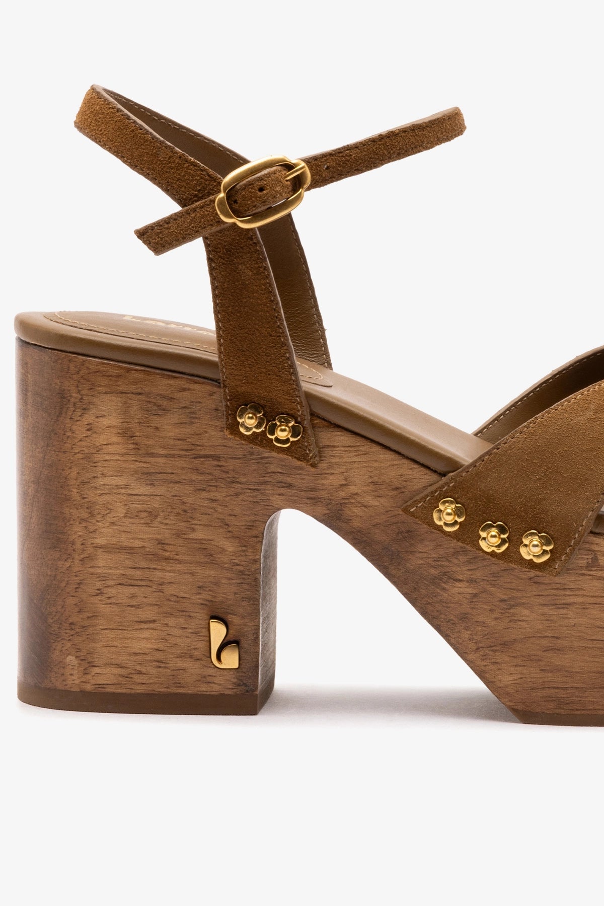Talitha Sandal In Russet Suede - Larroude