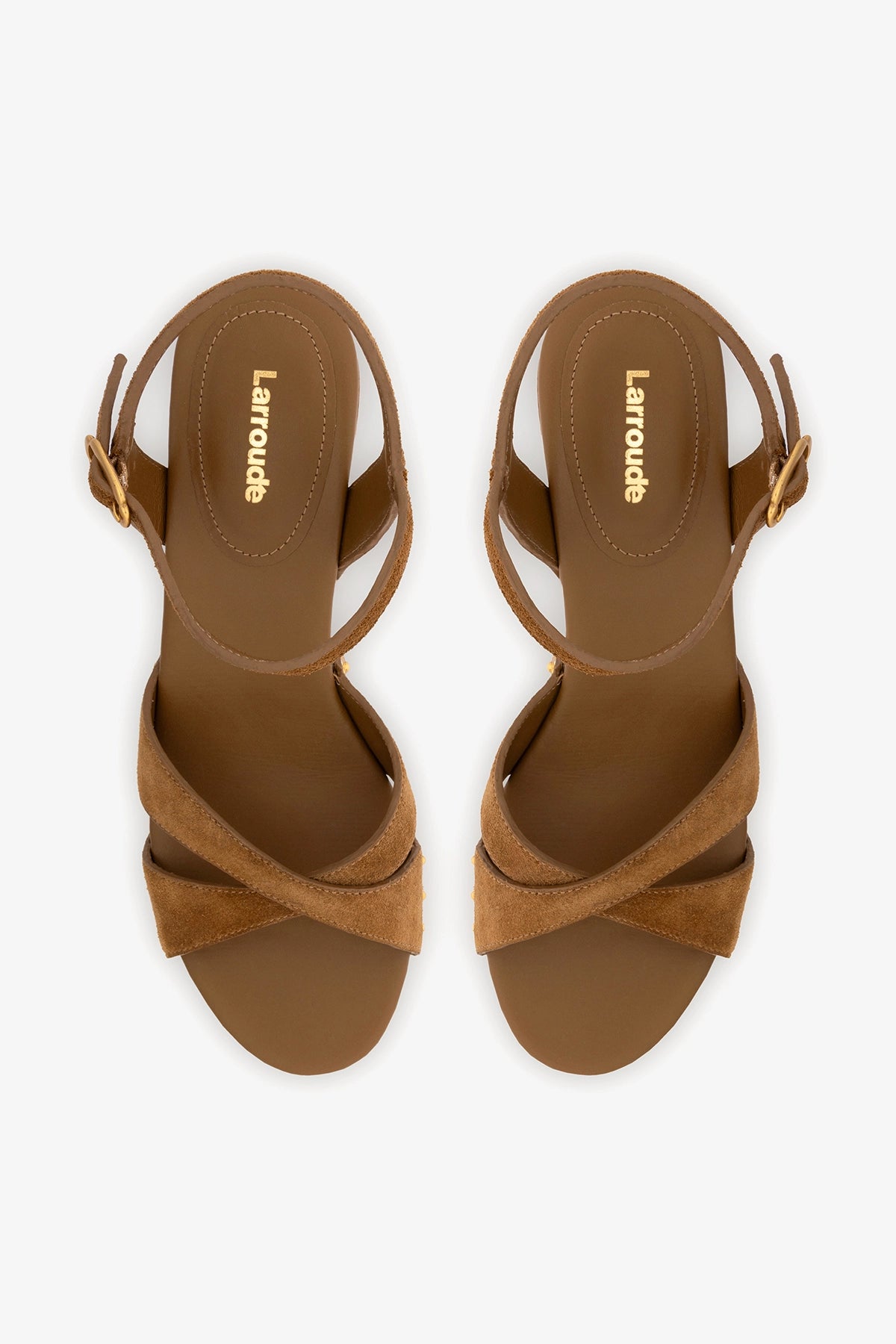 Talitha Sandal In Russet Suede - Larroude