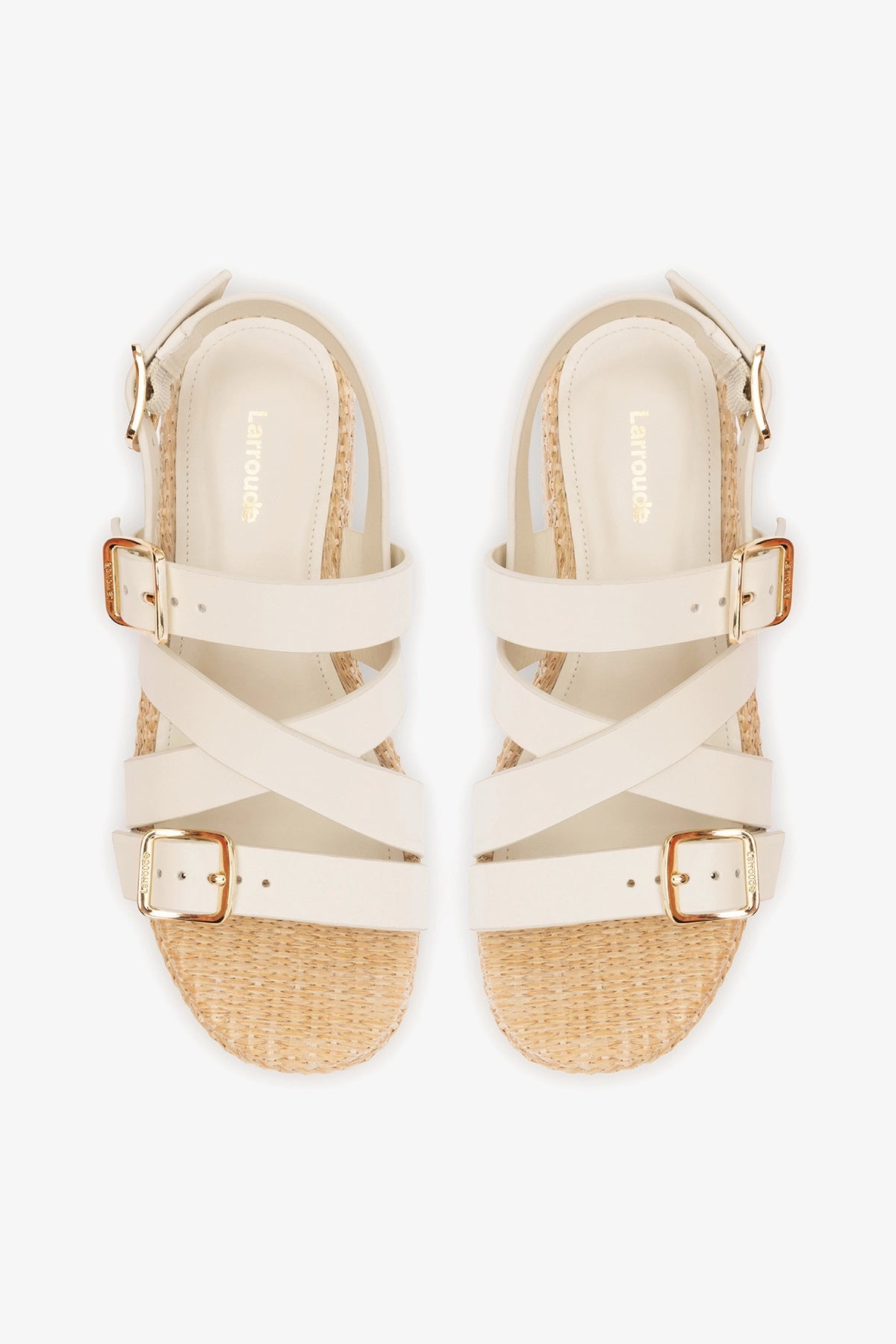 Patti Flatform Ivory Leather - Larroude
