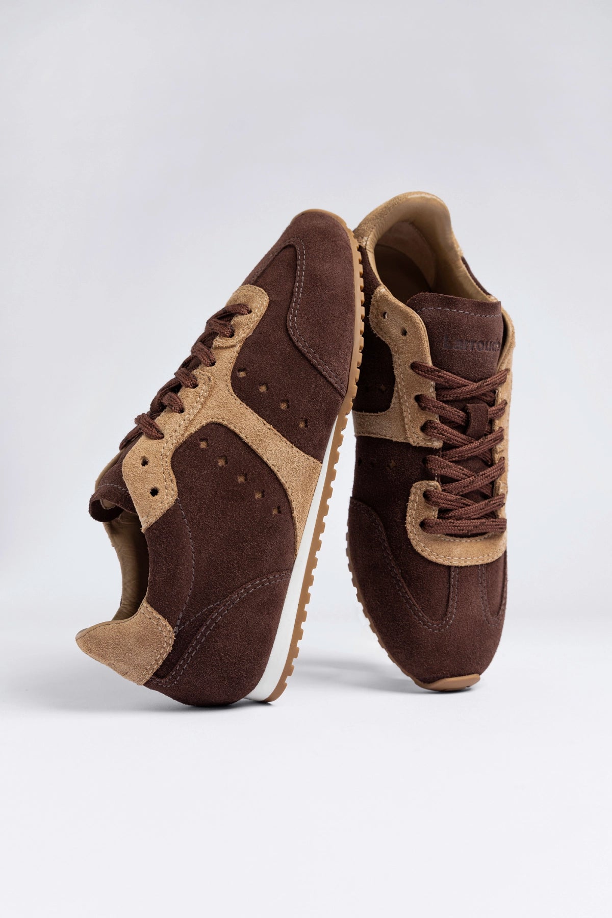 Stella Sneaker Brown Suede - Larroude