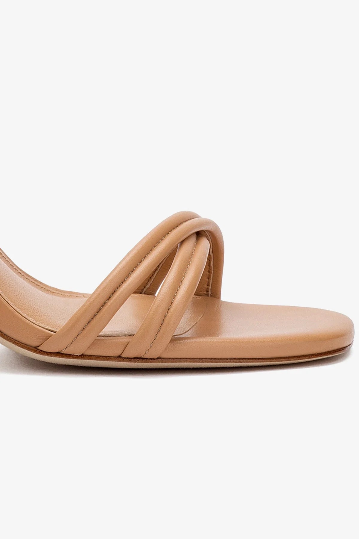 Annie Sandal In Tan Leather - Larroude
