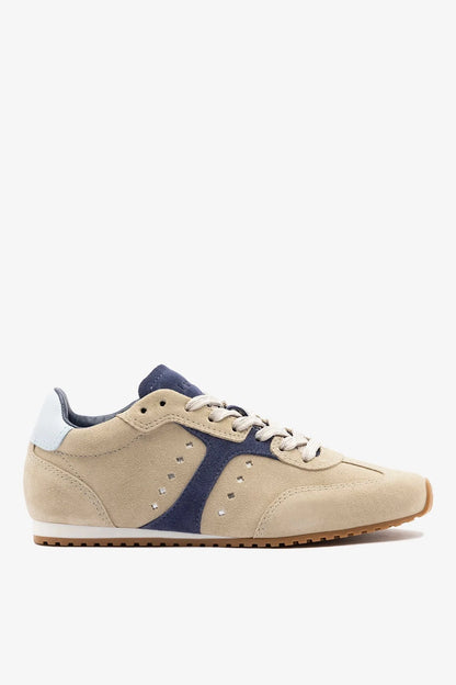 Stella Sneaker Oyster Gray Suede - Larroude