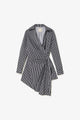 Black and White Striped Cotton