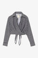 Black and White Striped Cotton