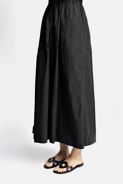 Margherita Slide In Black Leather - Larroude