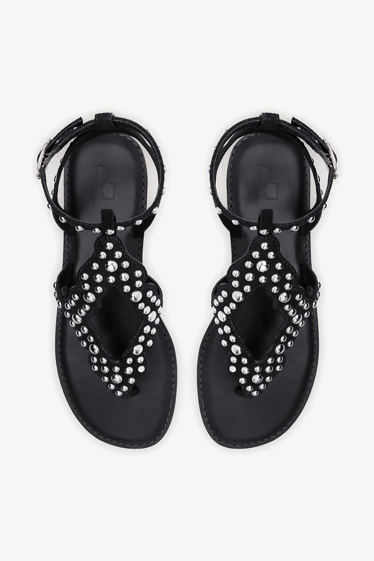 Fiorella Sandal In Black Suede - Larroude