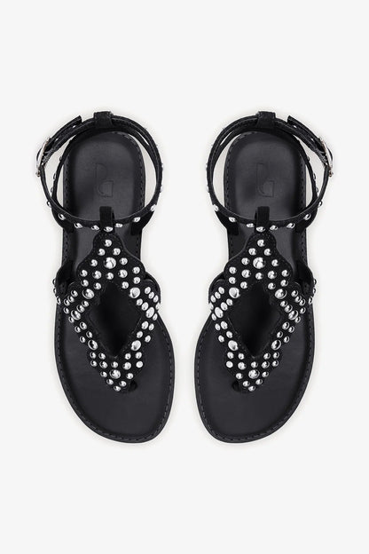 Fiorella Sandal In Black Suede - Larroude