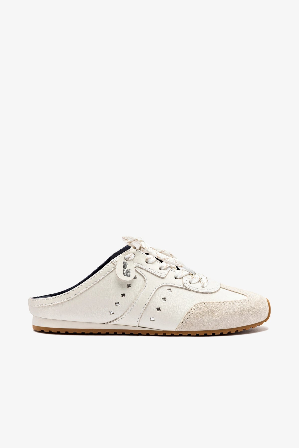 Stella Mule In Grey Suede - Larroude