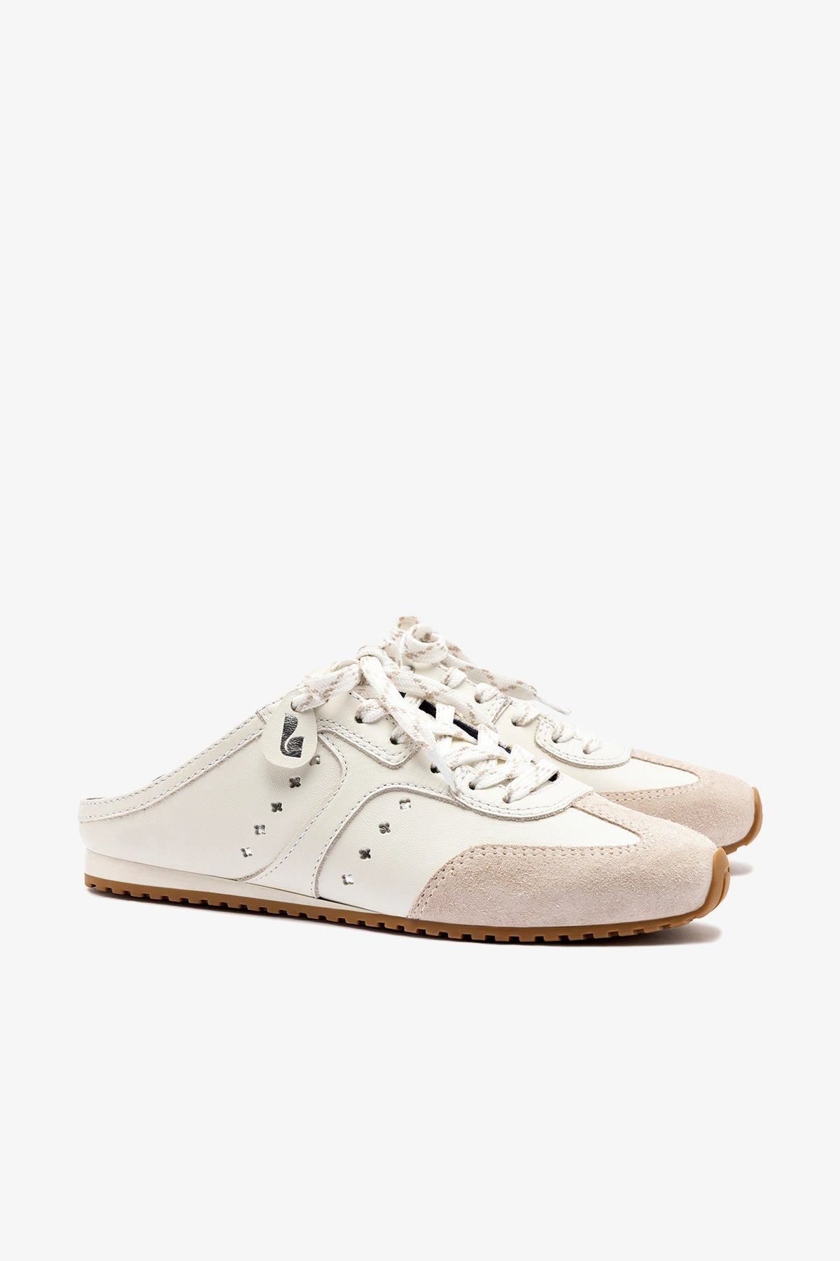 Stella Mule In Grey Suede - Larroude