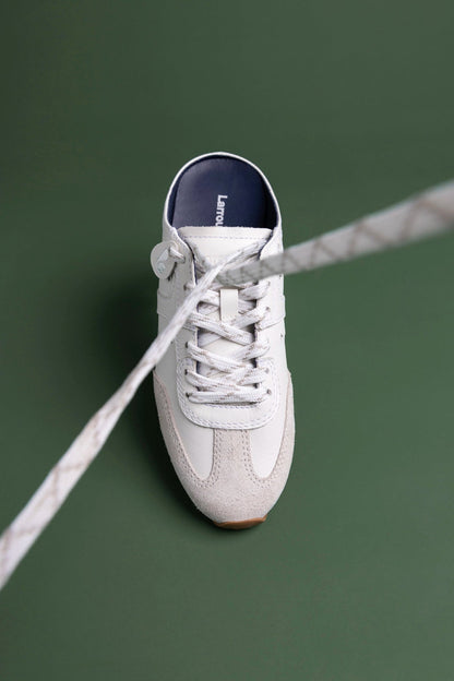 Stella Mule In Grey Suede - Larroude
