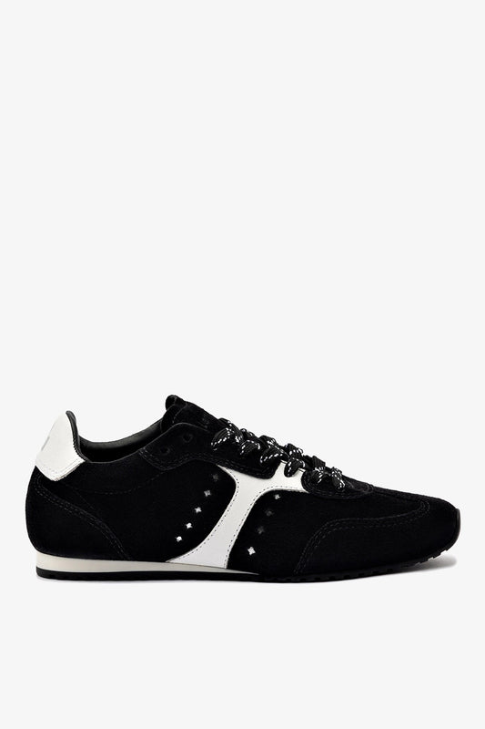 Stella Sneaker In Black Suede - Larroude