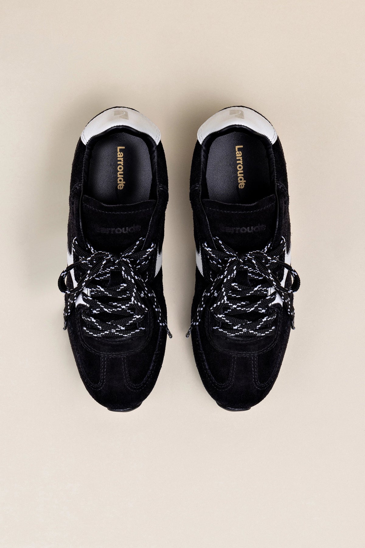 Stella Sneaker In Black Suede - Larroude