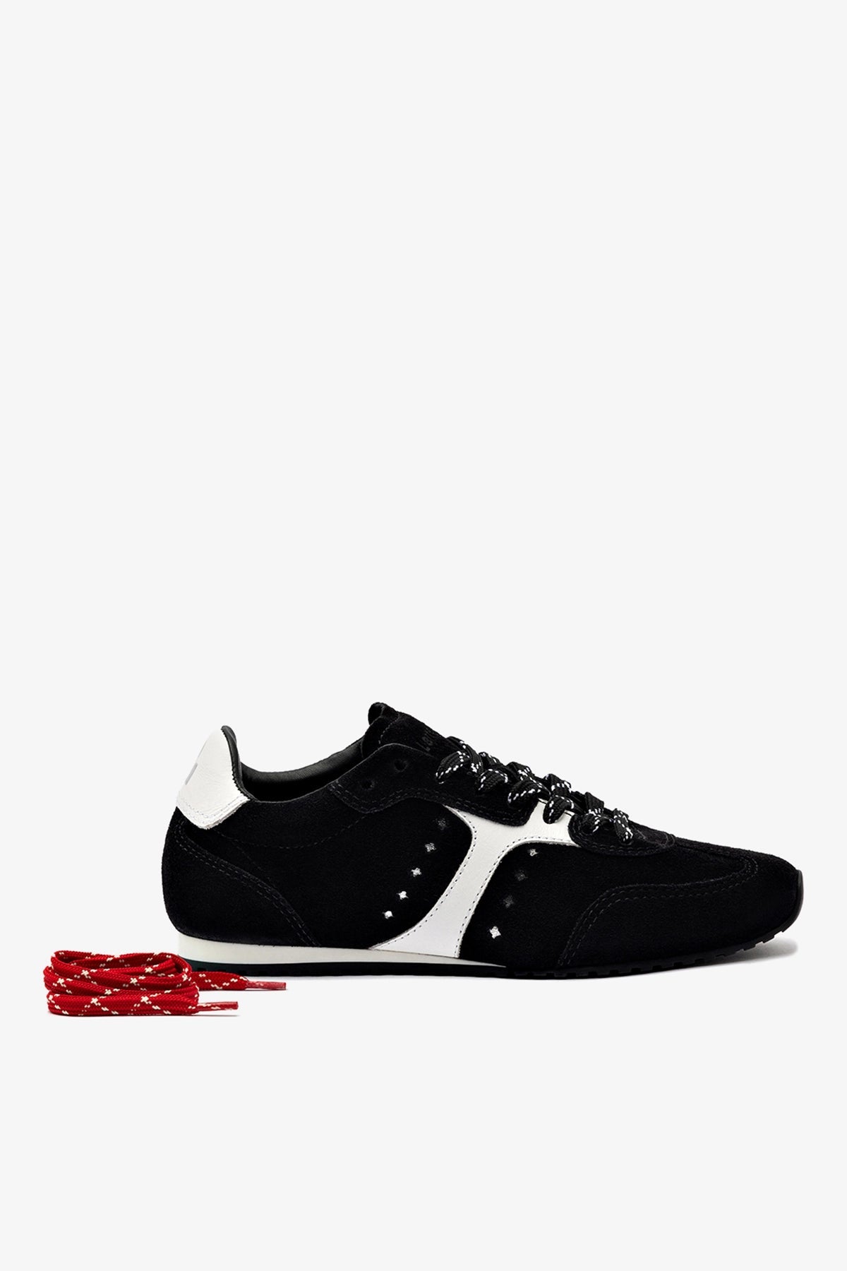 Stella Sneaker In Black Suede - Larroude