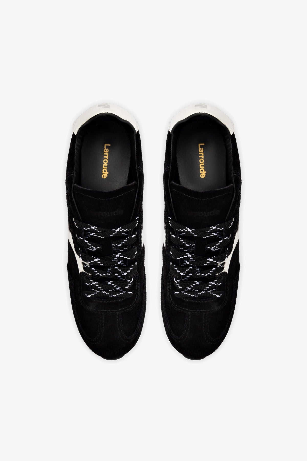 Stella Sneaker In Black Suede - Larroude