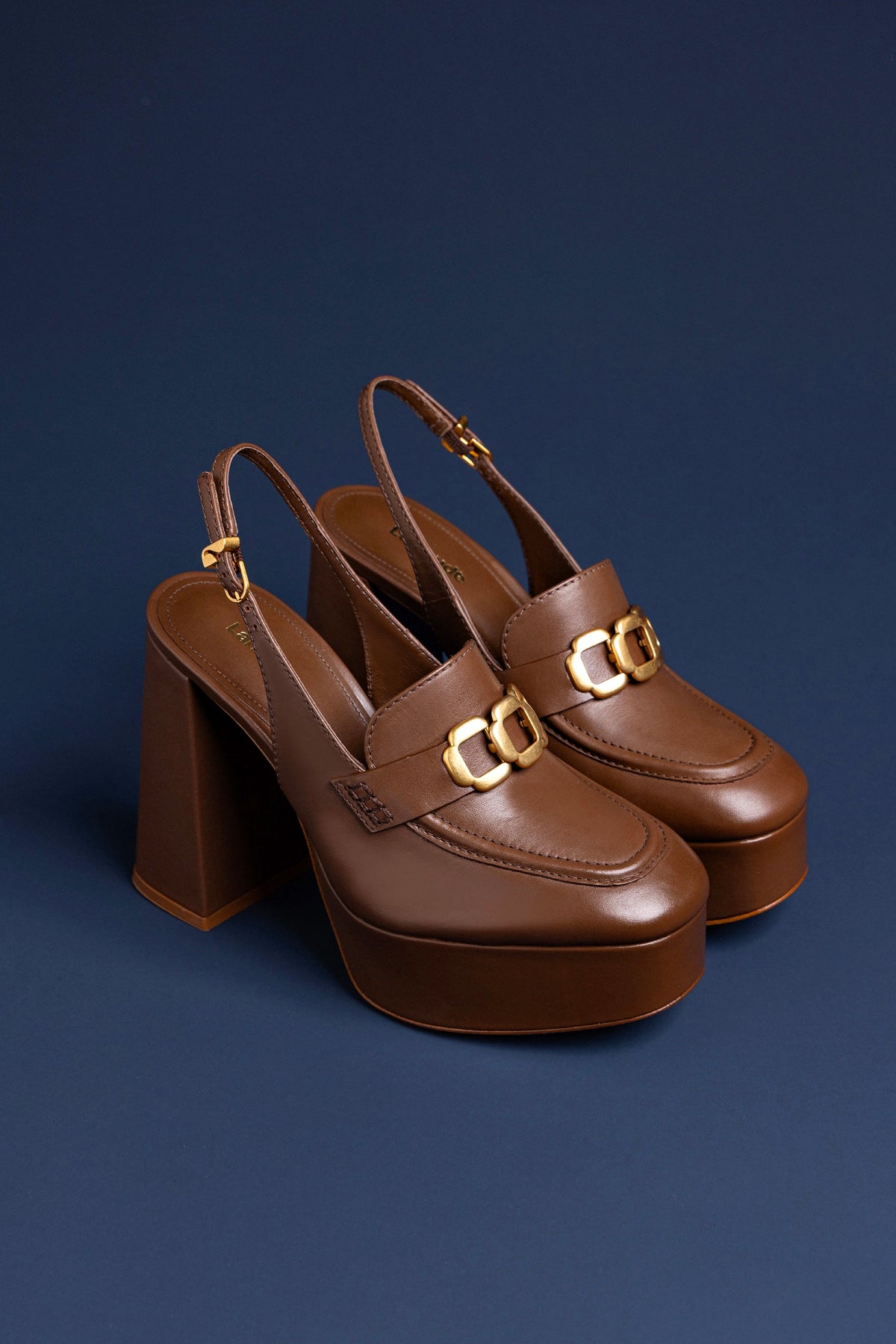 Harrington Hi Loafer In Burnt Umber Leather - Larroude