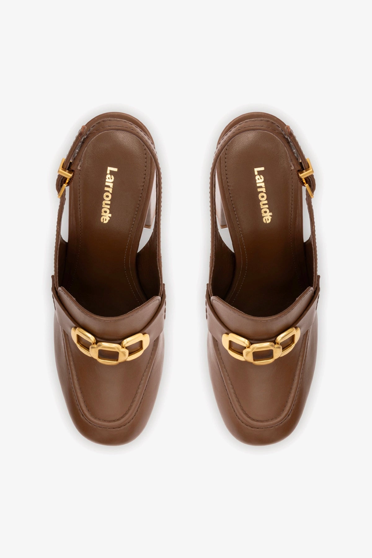 Harrington Hi Loafer In Burnt Umber Leather - Larroude
