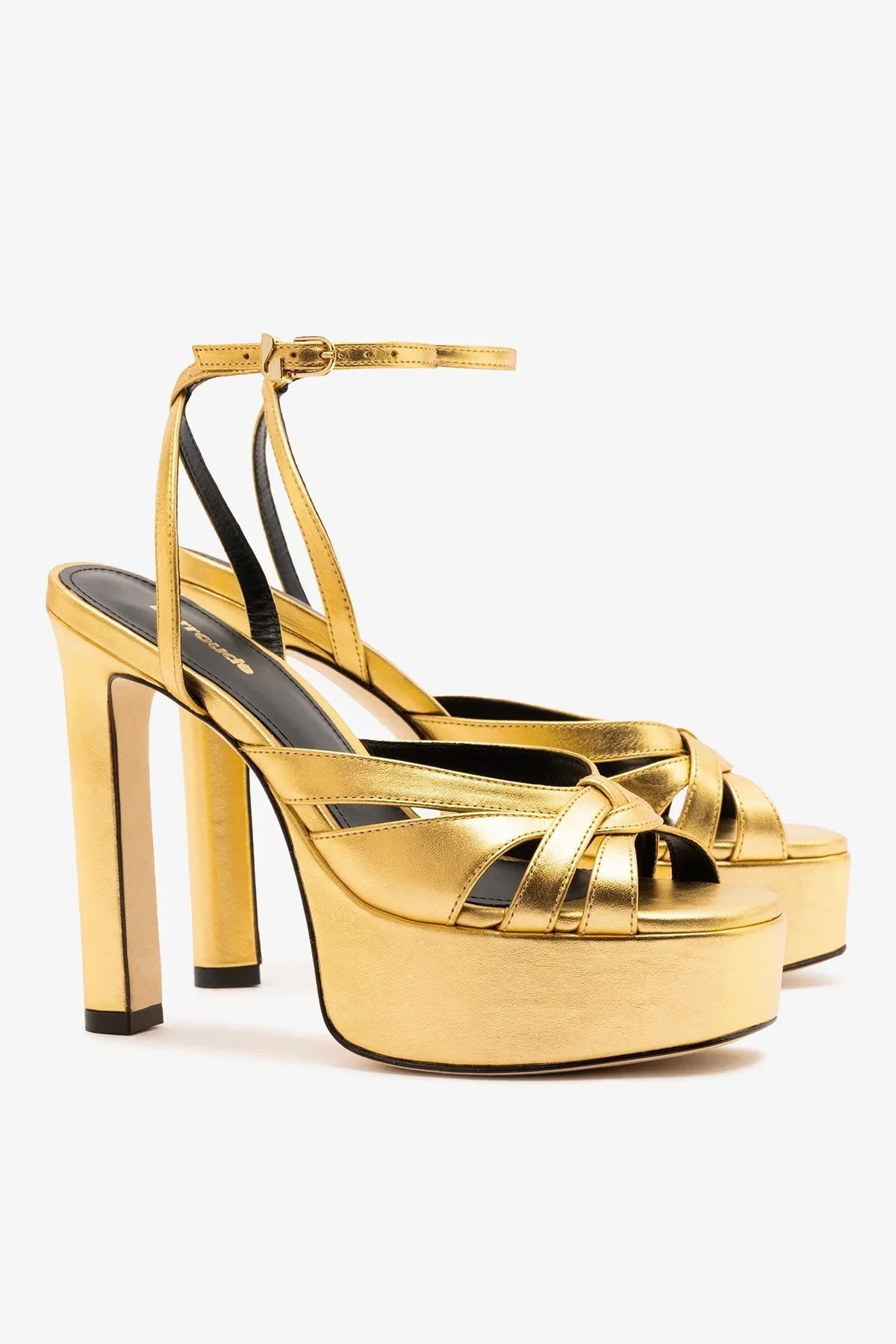 Veronica Sandal Gold Leather - Larroude
