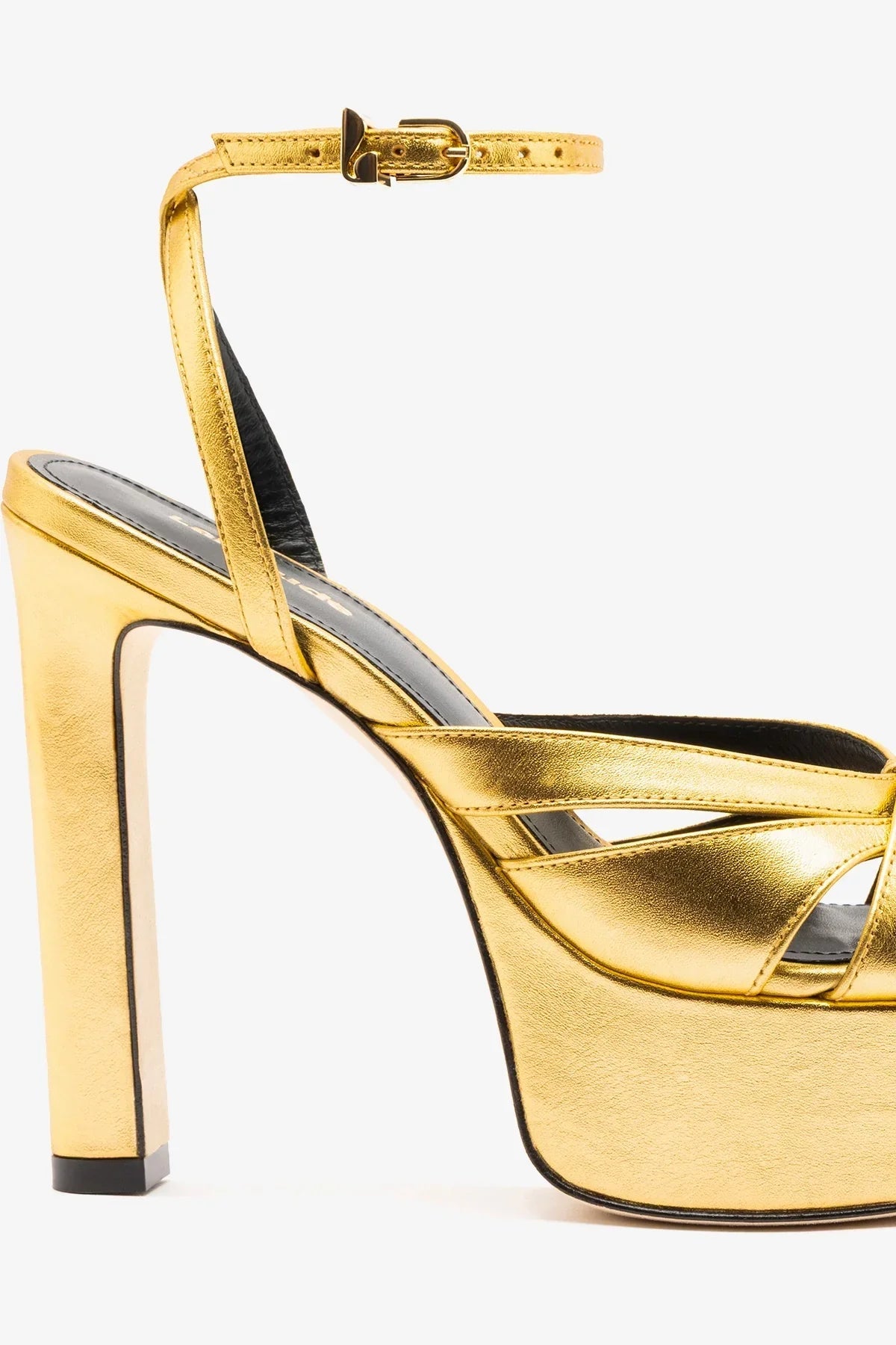Veronica Sandal Gold Leather - Larroude