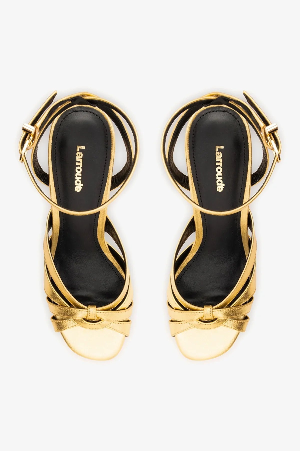 Veronica Sandal Gold Leather - Larroude