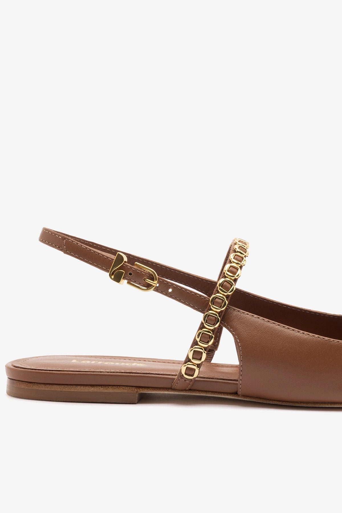 Georgina Milanina Ballet Flat In Caramel Leather - Larroude