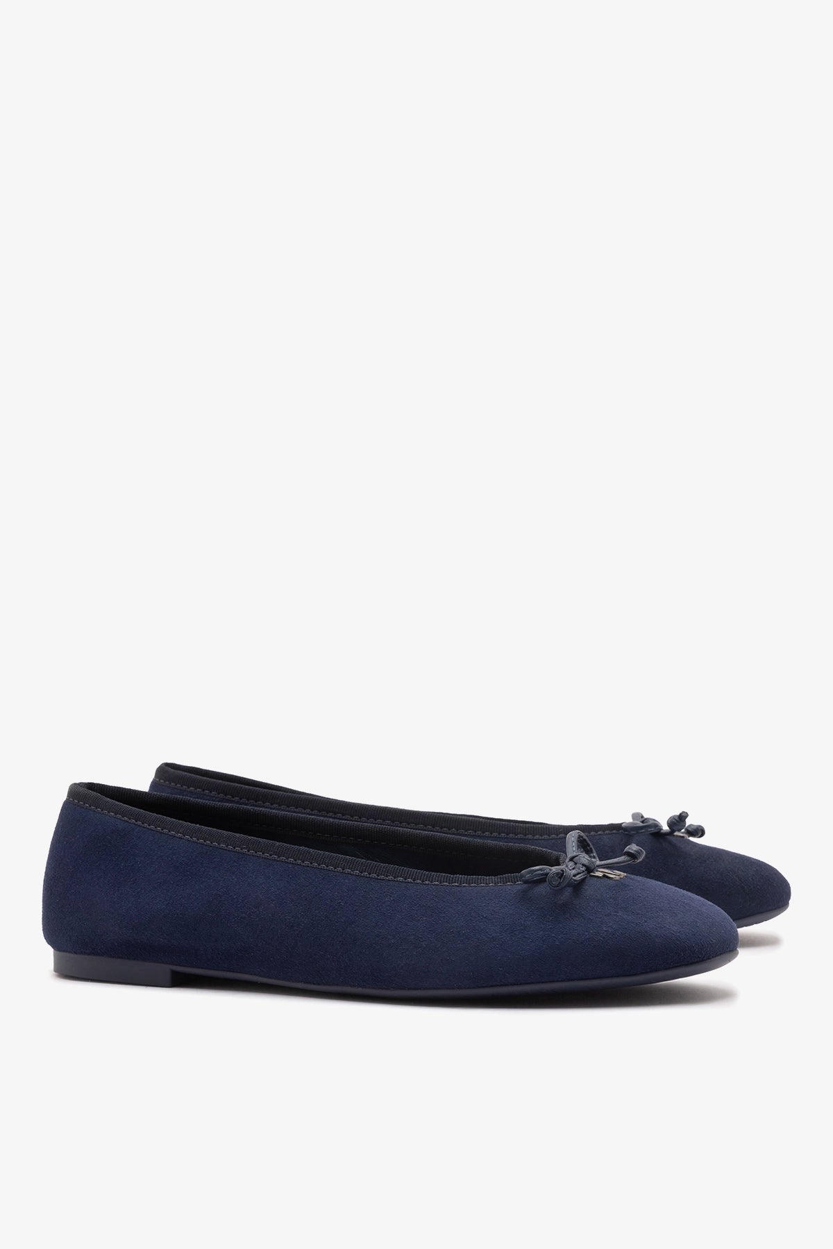 Pavlova Ballet Flat In Indigo Suede - Larroude