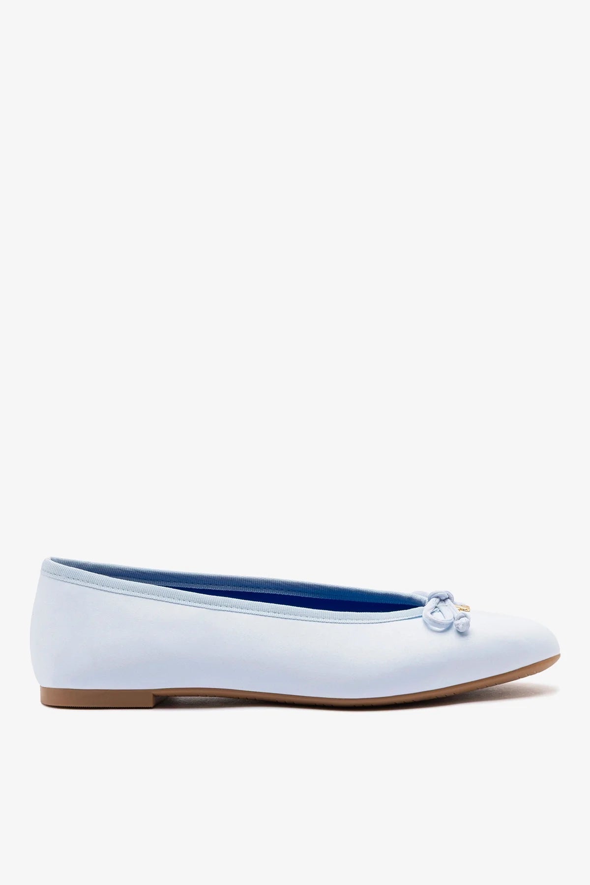 Pavlova Ballet Flat Powder Blue Satin - Larroude