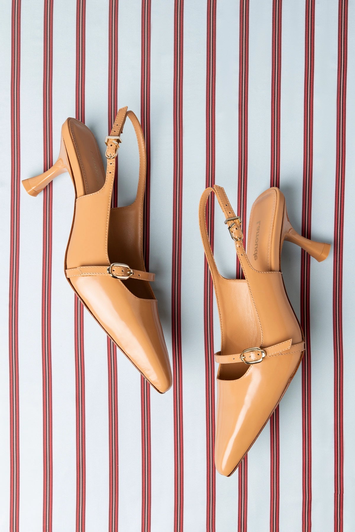 Ines Pump In Tan Leather - Larroude