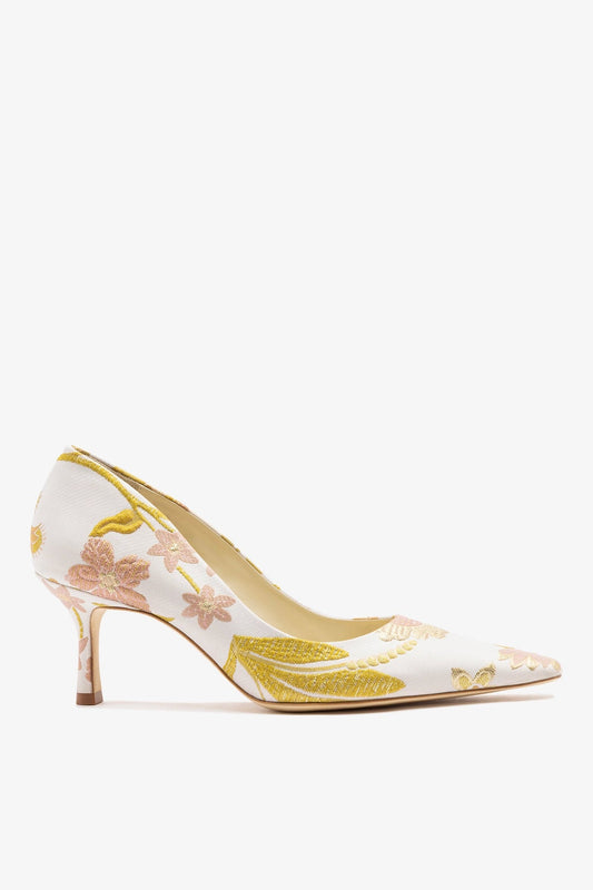 Larroudé by Markarian: Pump Mist Floral Brocade - Larroude