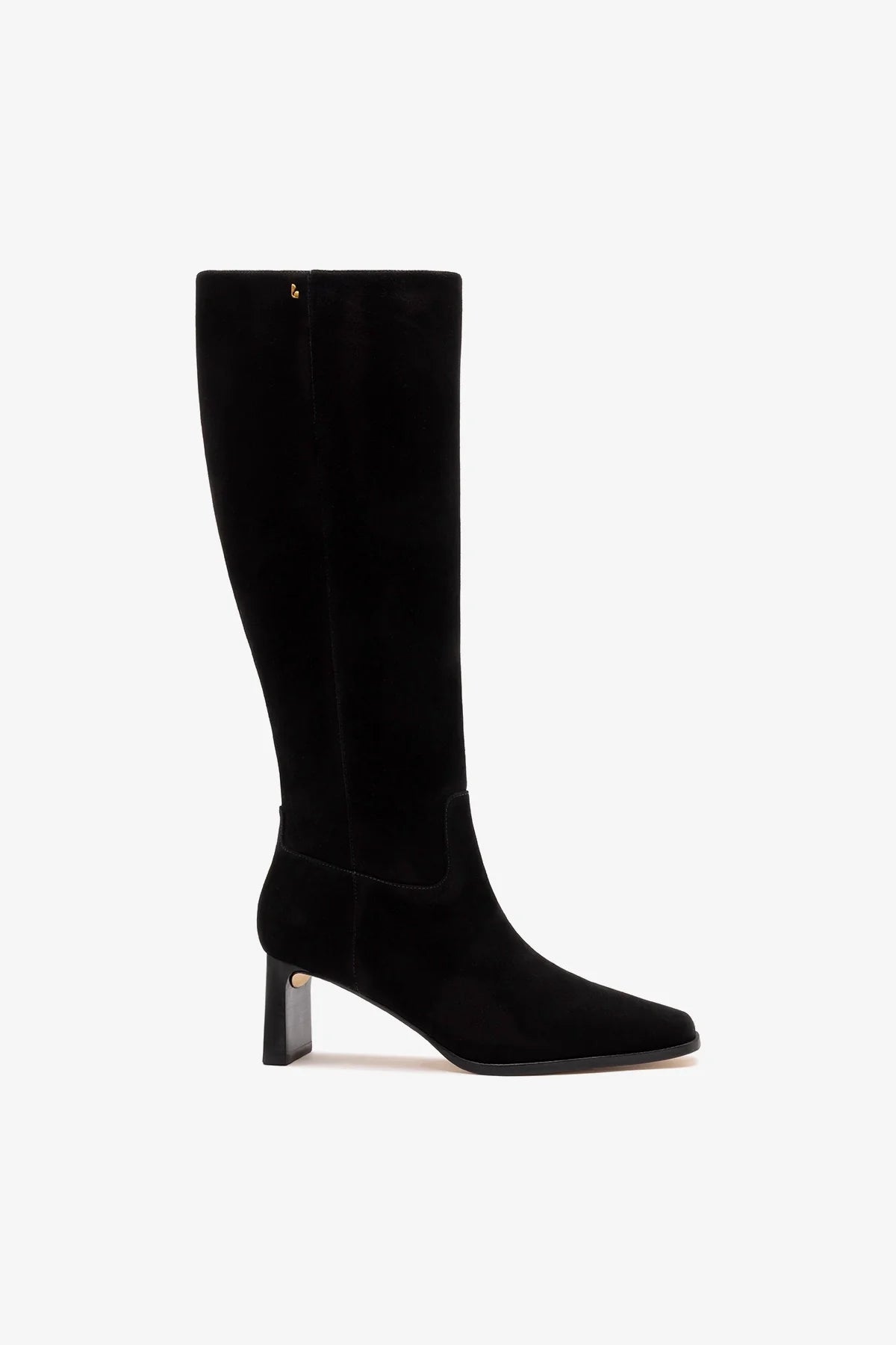 Alexis Boot Black Suede - Larroude