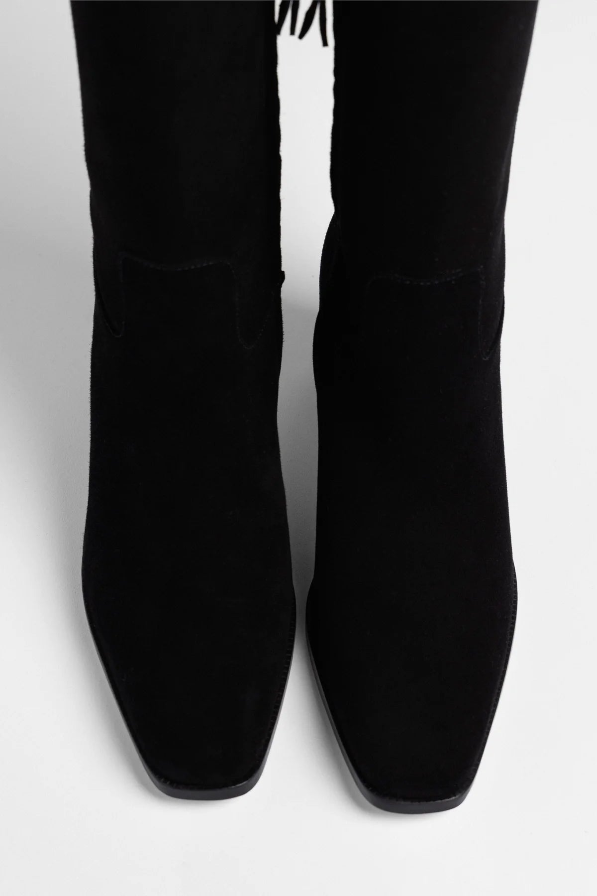 Alexis Boot Black Suede - Larroude