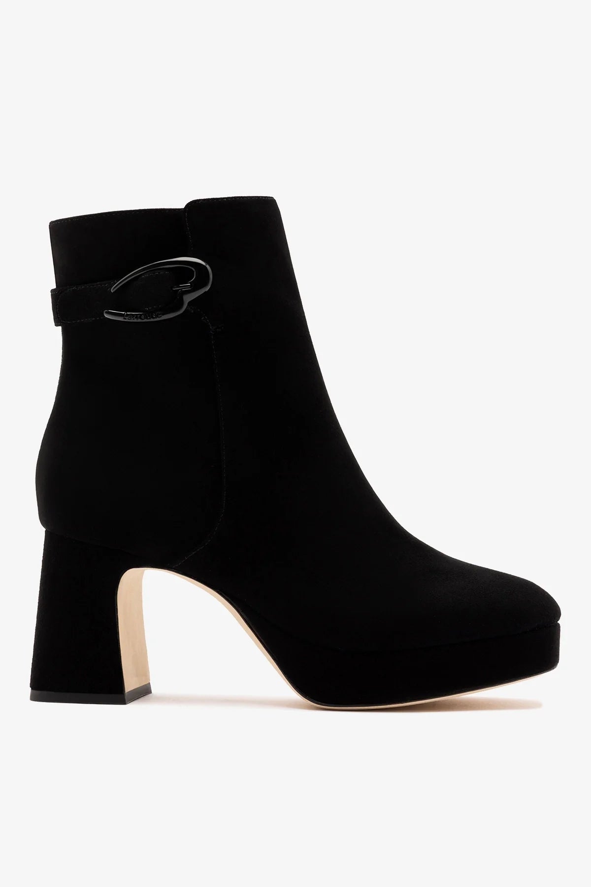 Dolly Verona Low Boot Black Suede - Larroude