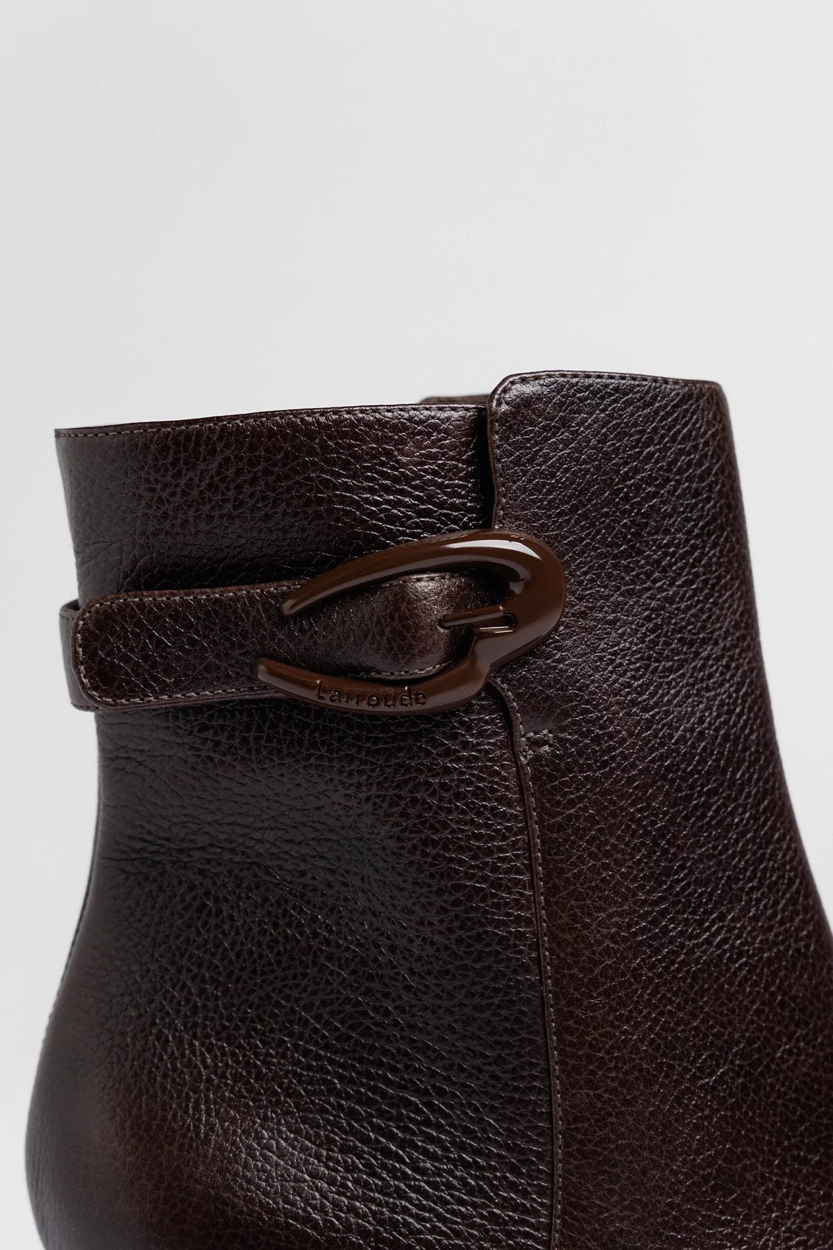 Dolly Verona Low Platform Boot Brown Leather - Larroude