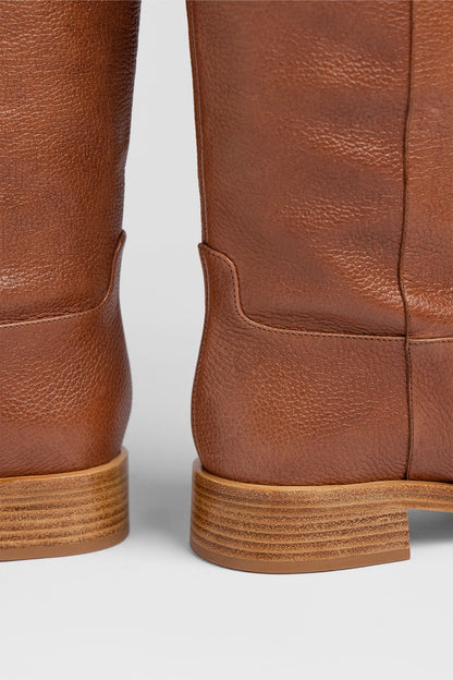 Anne Boot Caramel Leather - Larroude