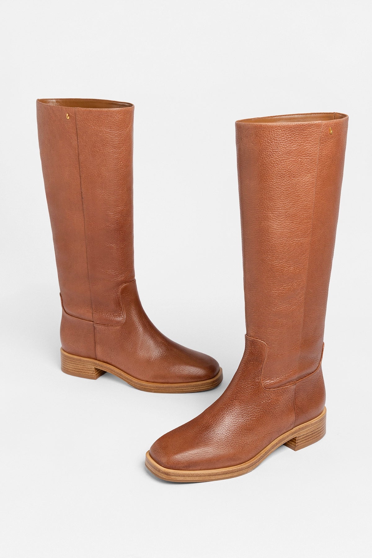 Anne Boot Caramel Leather - Larroude