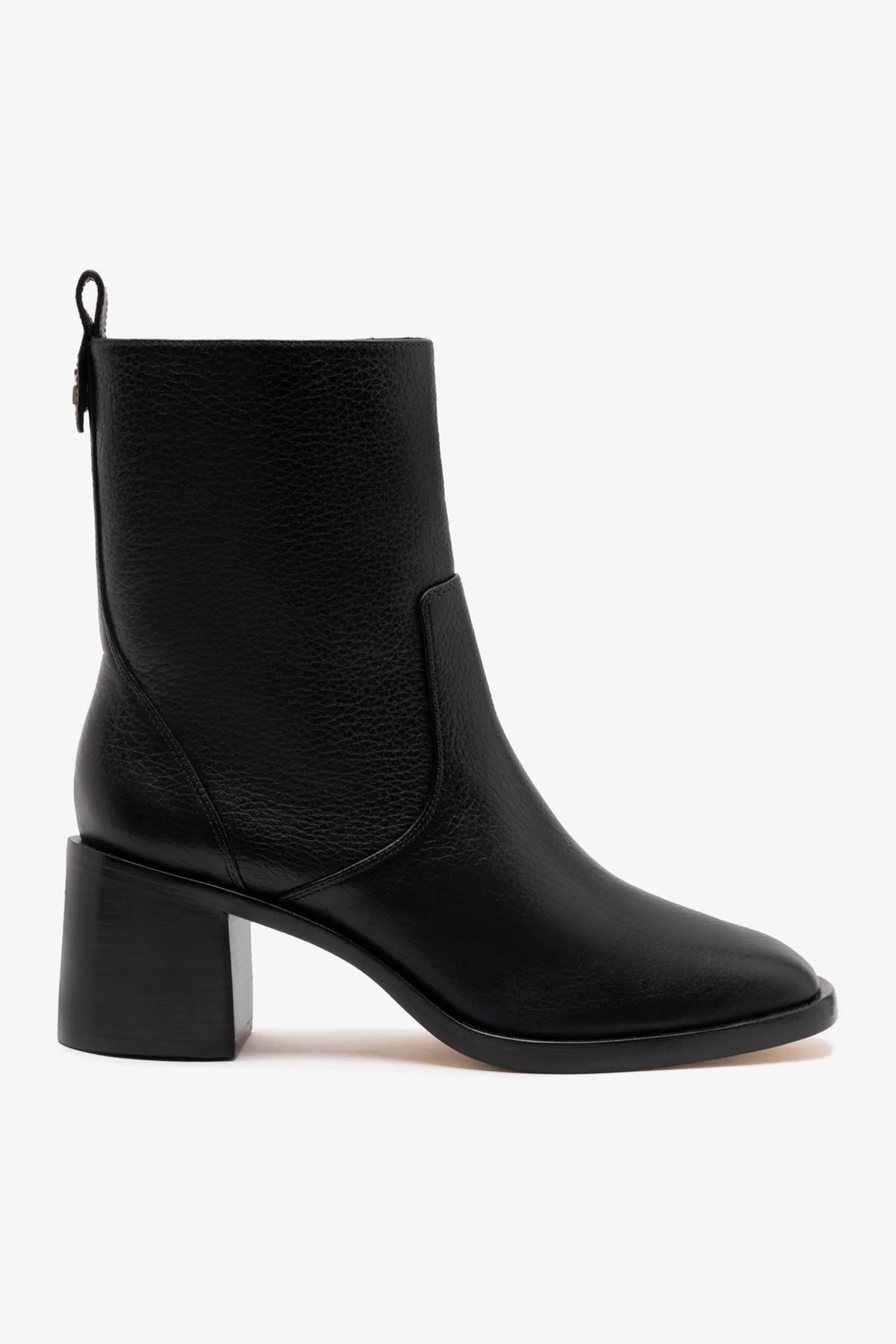 Mini Ricky Boot In Black Leather - Larroude
