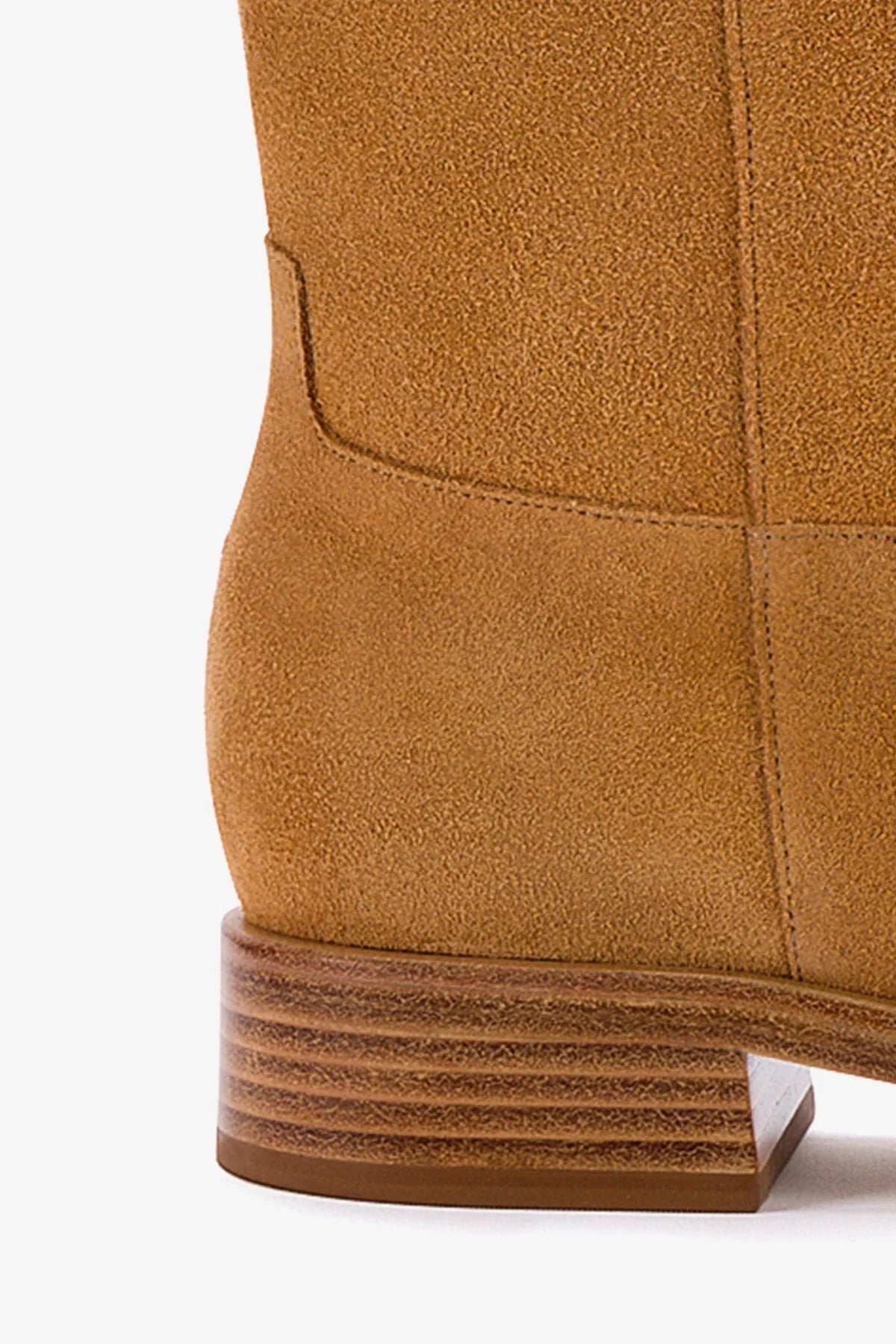 Anne Boot In Peanut Suede - Larroude