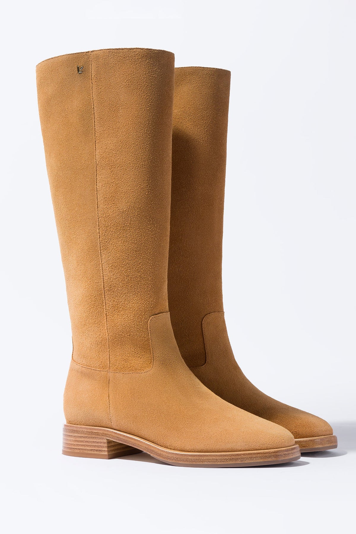Anne Boot In Peanut Suede - Larroude