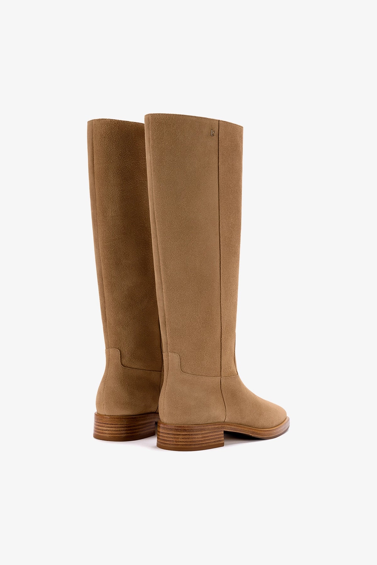 Anne Boot In Peanut Suede - Larroude