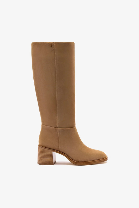 Ricky Boot In Peanut Suede - Larroude