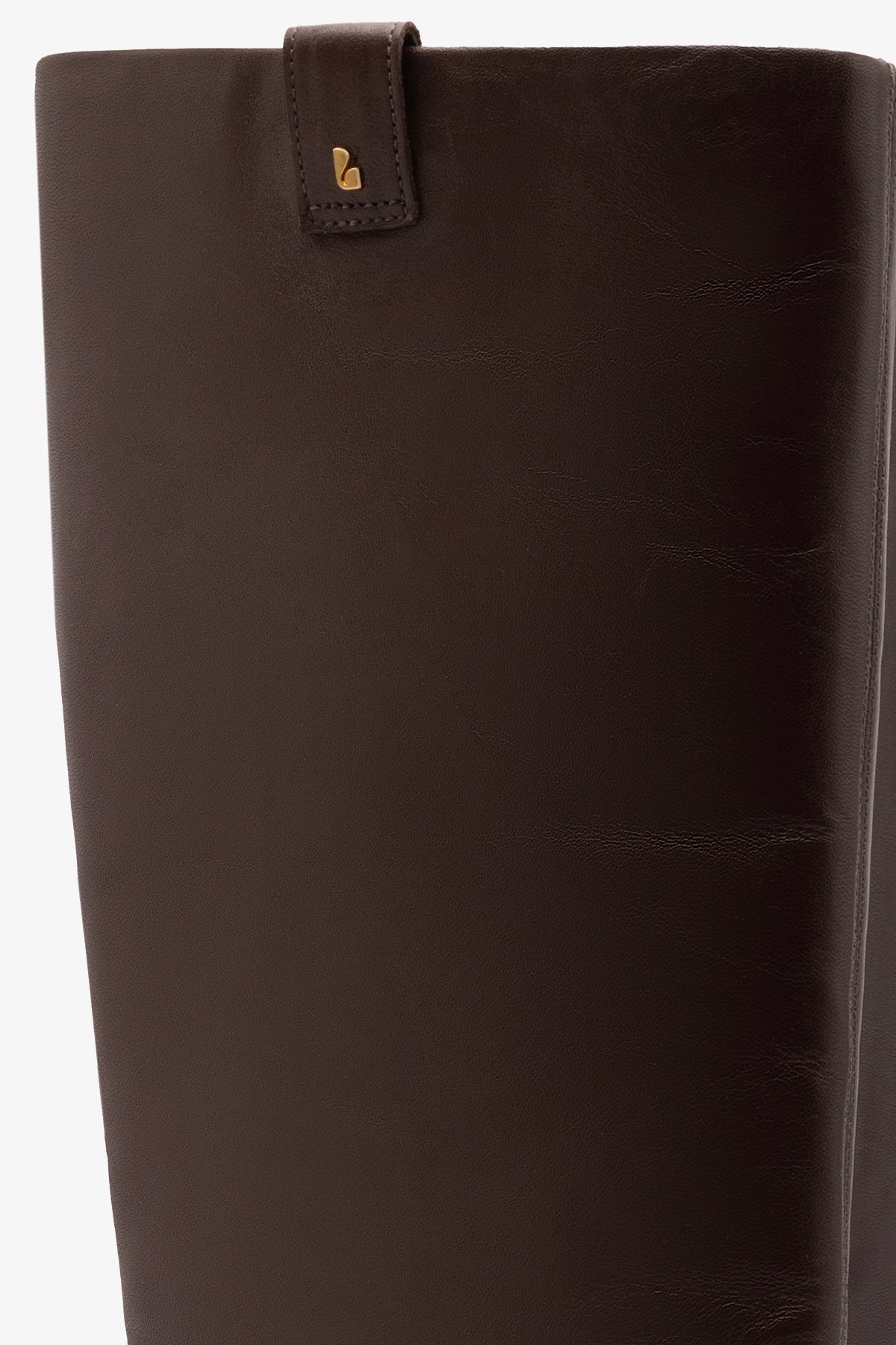 Alexis Flat Boot In Brown Leather - Larroude