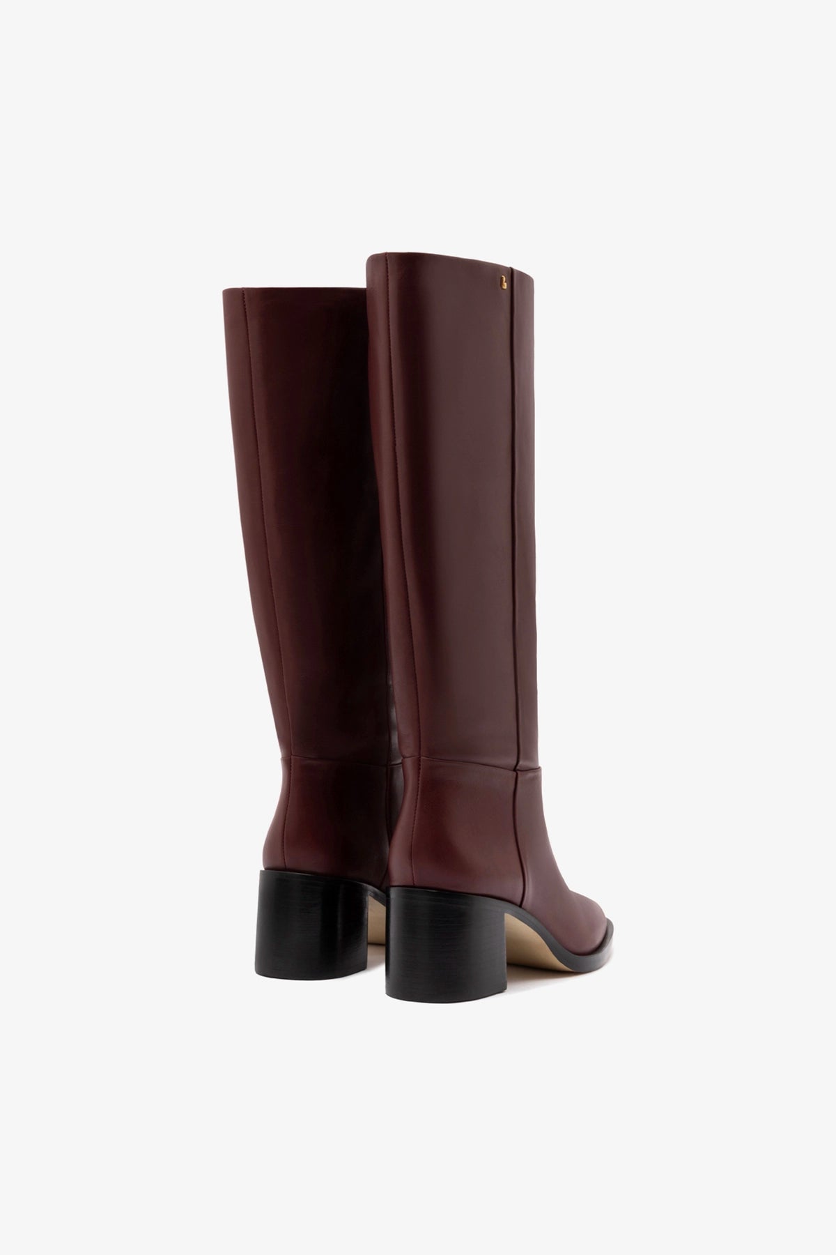 Ricky Boot In Burgundy Leather - Larroude