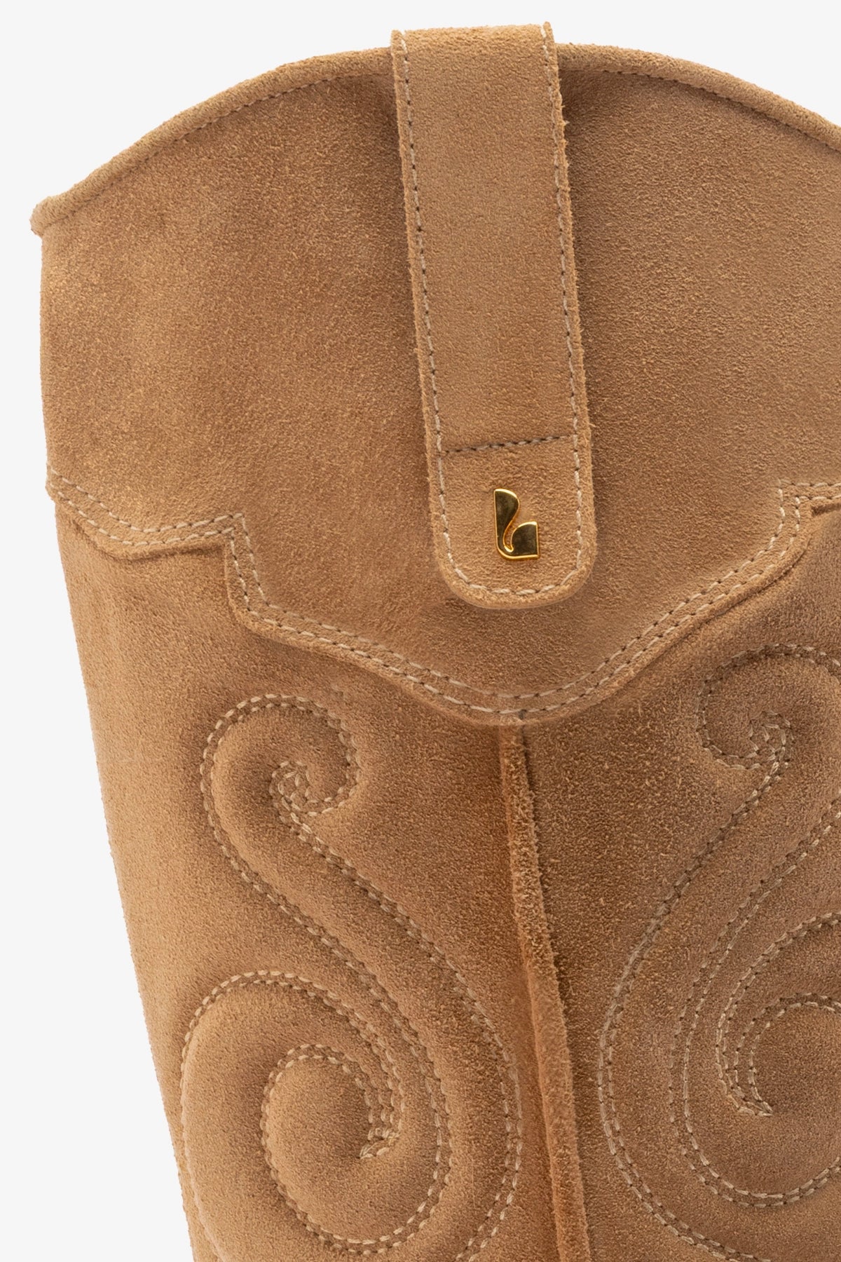 Paloma Boot In Peanut Suede - Larroude
