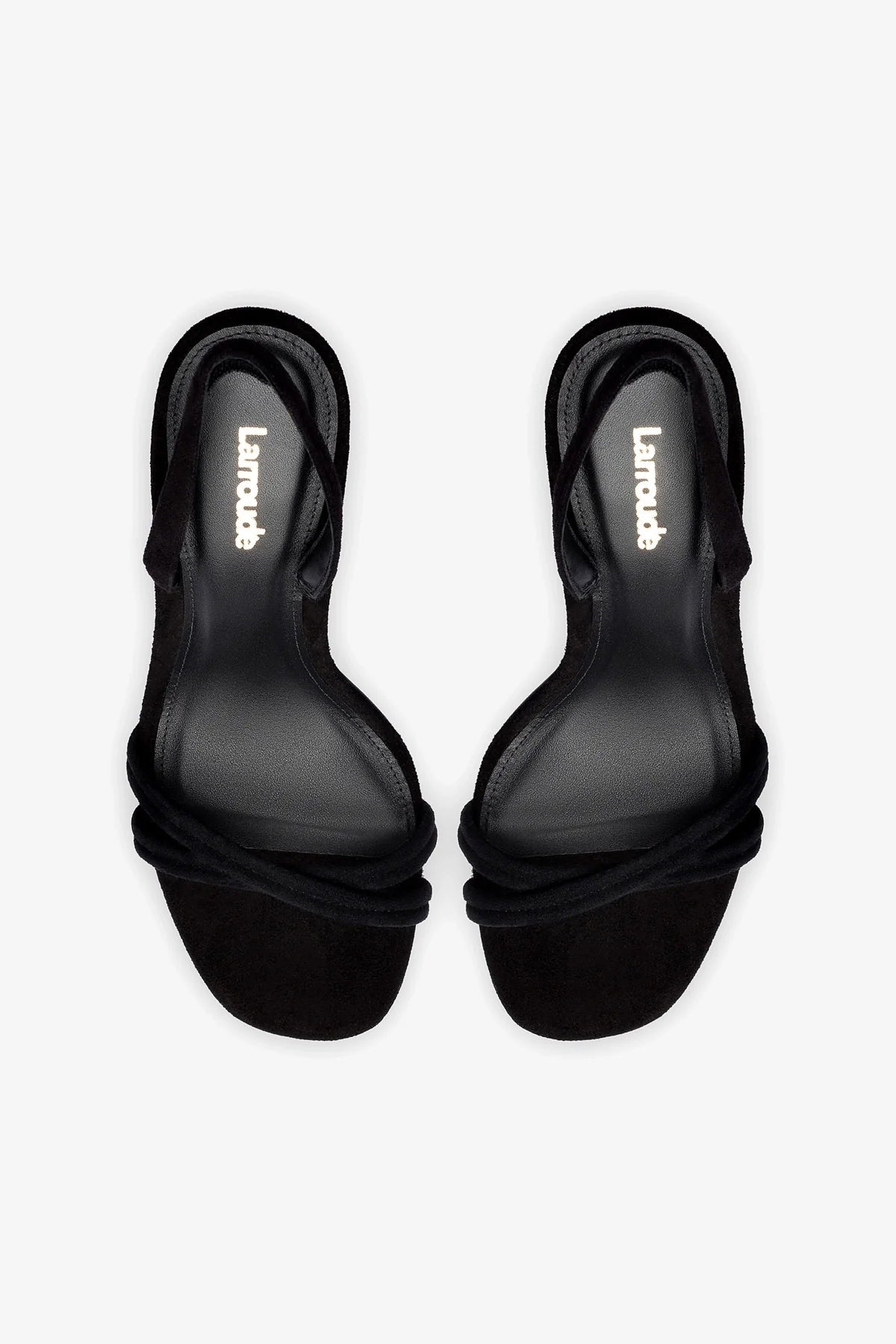 Annie Sandal In Black Suede - Larroude