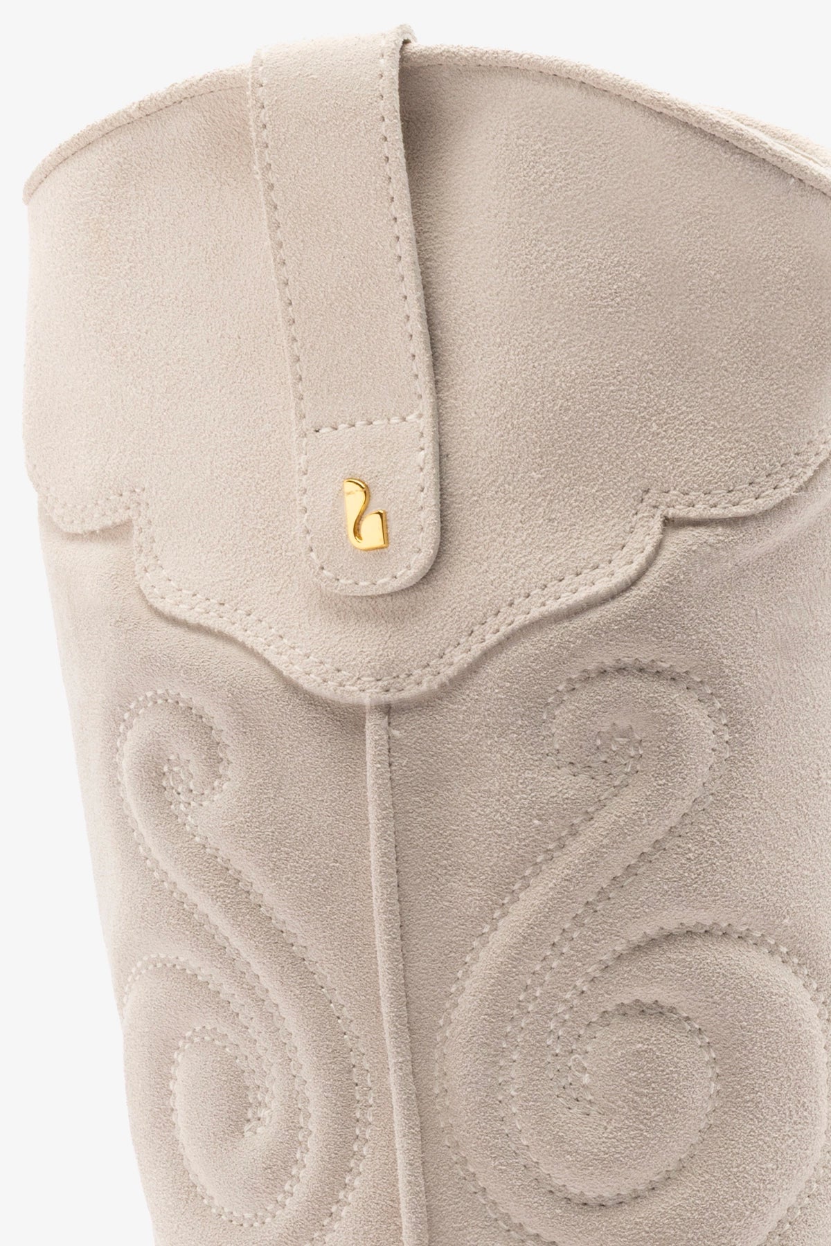 Paloma Boot In Mushroom Grey Suede - Larroude