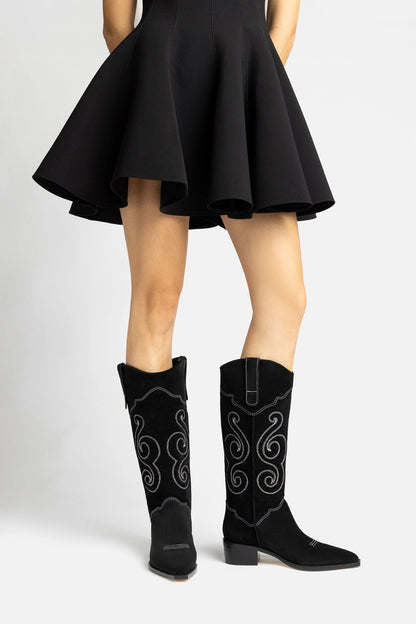 Paloma Boot In Black Suede - Larroude