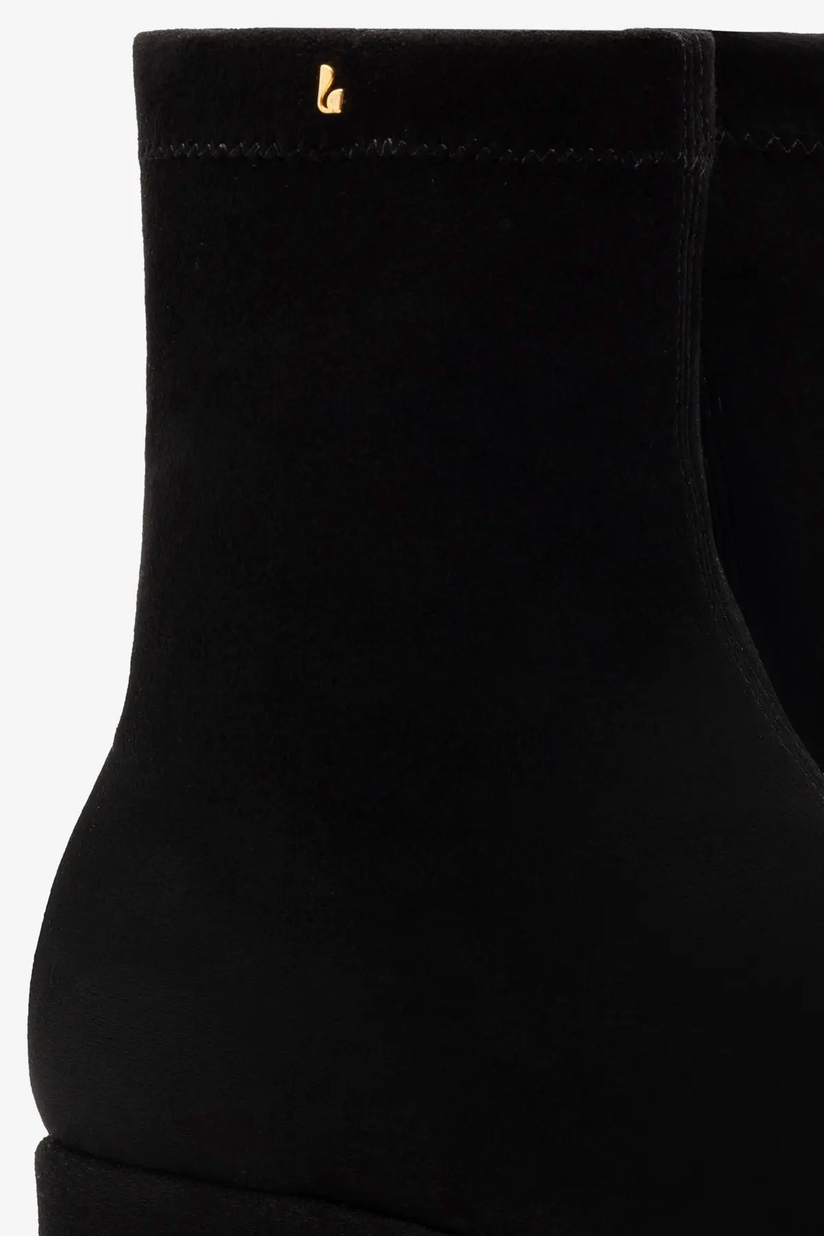 Dani Flatform Boot In Black Suede - Larroude