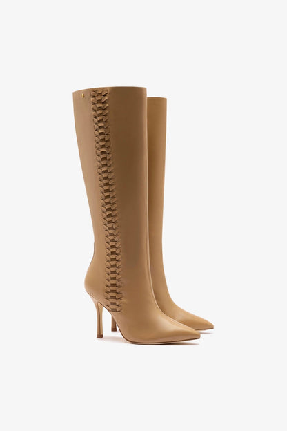 Kate Boot In Peanut Leather - Larroude
