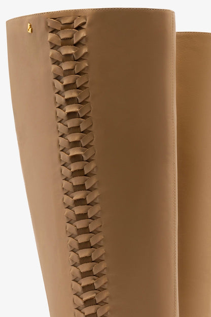 Kate Boot In Peanut Leather - Larroude