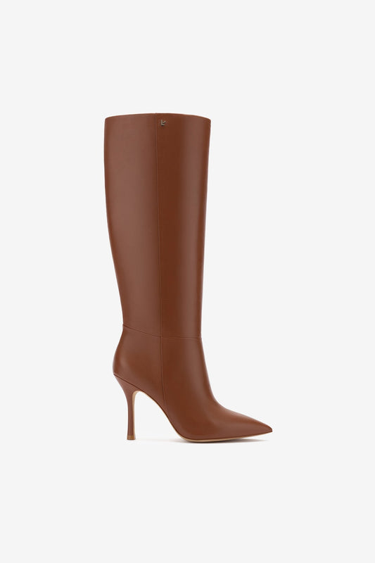 Kate Boot In Caramel Leather - Larroude