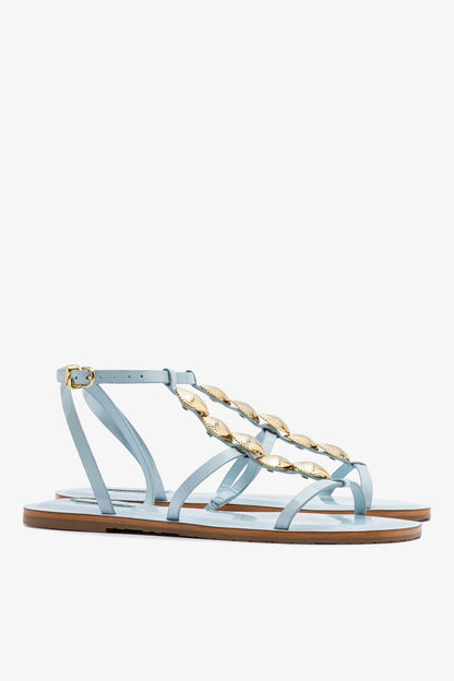 Coquile Flat Sandal Maya Patent Leather - Larroude
